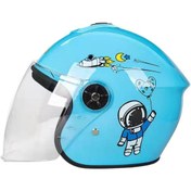 Resim Çocuk Kaskı Baş Çevresi: 50-55 CM - Açık Mavi 