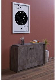 Resim Flor Açılır Kapanır Çok Amaçlı Mutfak Yemek Masası Balkon Masası Dolaplı Hareketli Çok Amaçlı Dolap 