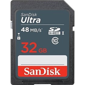 Resim Sandisk 32GB 48mb/sn Ultra SDHC Hafıza Kartı Class 10 