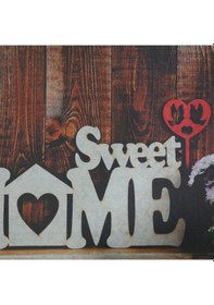 Resim Sweet Home Temalı Kauçuk Kapı Önü Paspası 
