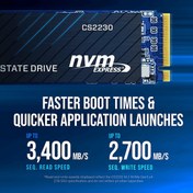 Resim TEKNOTEG - PNY CS2230 2TB 3300\u002F2600 NVMe PCIe M.2 SSD (M280CS2230-2TB-RB) 