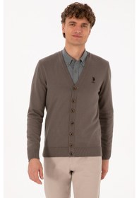 Resim U.s. Polo Assn. Erkek Vizon Hırka Triko 50313702-vr052 Vizon 