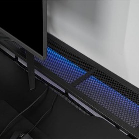 Resim IKEA UTESPELARE, oyuncu masası ve sandalyesi, siyah 