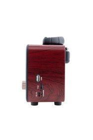 Resim güvenlisepet Nostalji Radyo Retro Wireless Bluetooth Hoparlör USB-TF Kart Giriş Şarjlı Bataryalı Pilli 