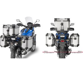 Resim Gıvı Pl1146cam Honda Nc 750x-s 16-20 Yan Çanta Taşıyıcı 70l - Su Geçirmez Motosiklet Arka Koltuk Çantası 