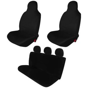 Resim Citroen C4 Penye Oto Koltuk Kılıfı - Baskısız - Siyah 