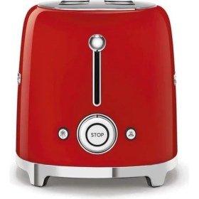 Resim smeg 2x2 Ekmek Kızartma Kırmızı 