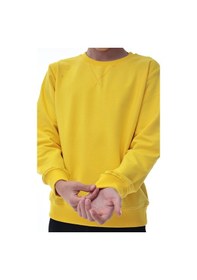 Resim Sarı Erkek Çocuk Sweatshirt Pamuklu Rahat Kalıp Günlük Model Sarı 