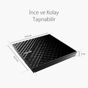 Resim Asus Sdrw-08d2s-u 24x Okuma/8x Yazma Usb Slım Dvd-rw Siyah-191968 