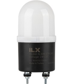 Resim İlx Rgb Ikaz Lambası - Ø70 V7k Flaşör Seri 24 Vdc Ses Var 5 Renk 