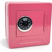 Resim Rogfer Taşınabilir Metal Şifre Kasa Kasa Kumbara Para Düzenleyici Pembe 