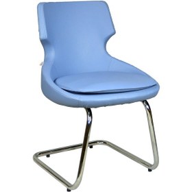 Resim Mobilyakeyfi Bürocci Zaga Metal Ayaklı Misafir Koltuğu-Mavi-2023J0119 