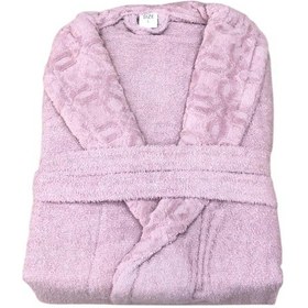 Resim Royam Redline %100 Pamuklu Kısmi Kadife Tekli Bornoz Gül Kurusu 