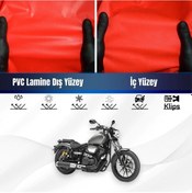 Resim Yamaha Xv950r Motosiklet Brandası Su Geçirmez Branda Kırmızı Branda Motor Branda Xl 