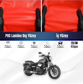 Resim Yamaha Xv950r Motosiklet Brandası Su Geçirmez Branda Kırmızı Branda Motor Branda Xl 
