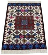 Resim Zehra Abla Halı Yeni El Dokuma Nadide Cerit Yörükleri Meşhed İran Yün Kilim 6407 Çok Renkli-80 x 120 