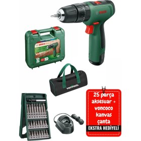 Resim Bosch Şarjlı Darbeli Matkap 18V 1.5AH, Hafif ve Güçlü, Çok Amaçlı Kullanım 
