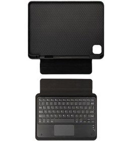 Resim Apple Uyumlu iPad Pro 12.9 2021 5.nesil Zore Border Keyboard Bluetooh Bağlantılı Standlı Klavyeli Tablet 