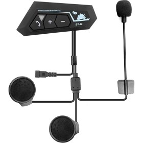 Resim Jiekai BT21 BT22 Intercom Interkom Konuşma ve Dinleme Özellikli Su Geçirmez Yüksek Kalite 