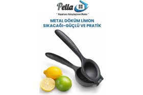 Resim Feyza Design Paslanmaz Metal Döküm Limon Sıkacağı, Dayanıklı ve Şık Tasarım 
