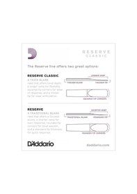 Resim D'addario Dct1030 Reserve Classic Bb Klarnet Kamışı No: 3.0 Profesyonel - 10'lu Paket Senfonik Müzik İçin İdeal Ve Kararlı Ses Üretimi 