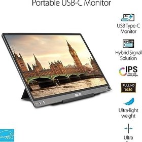 Resim ASUS ZenScreen MB16ACE 15.6" Taşınabilir USB Type-C Monitör Full HD (1920 x 1080) IPS Göz Bakımı Lite Akıllı Kılıflı Dizüstü Bilgisayar için harici ekran 