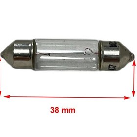 Resim Bosch Eco 12V C5W 5W SV 8.5-8 Halojen Sofit Tavan, Bagaj Ampulü 38 mm 10 Adet 