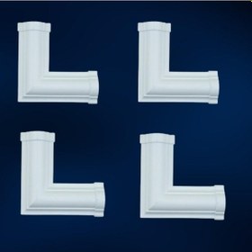 Resim Boyanabilir Duvar Çıtası L Köşe Motif 4 Adet 4 cm GBM-B107-4 