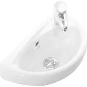 Resim Creavıt TP040 Oval Lavabo 23X39 cm (Batarya Delikli) Sifon Dahil 