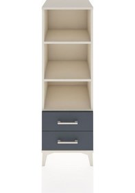 Resim Hyperion Dolap 3 Raflı 2 Çekmeceli 44x44x134 Aytaşı-antrasit Aytası 