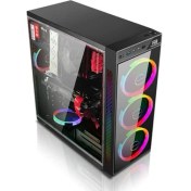 Resim VK-C12B USB 3.0 ATX RGB Fan Siyah Kasa (PSU Yok) Power Boost