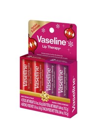 Resim Vaseline Lip Therapy Holiday Edition Nemlendirici Dudak Bakım Stick Seti 4x4.8gr 