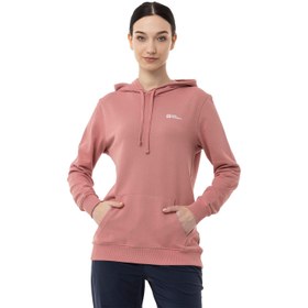 Resim JACK WOLFSKIN Kadın SWEATSHIRT Alice Hoody Pudra Kapüşonlu 