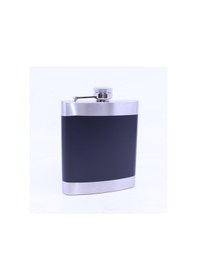 Resim Siyah - Krom Cep Matarası-flask 7 Oz 