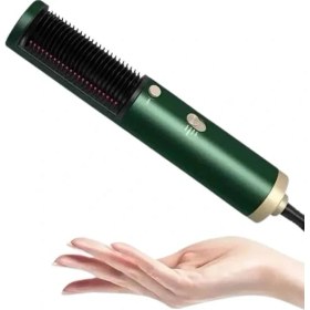 Resim Fön Tarak Saç Düzleştirici Saç Kurutma Makinesi Sıcak Hava Fırçası 