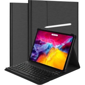 Resim Microcase iPad Pro 11 2020 - iPad Pro 11 2018 Bluetooth Klavyeli Standlı Kılıf - Bkk1 