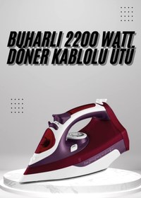 Resim Astraltech Seramik Tabanlı Kırmızı 2200 Watt Şok Buharlı Ütü 