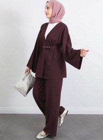 Resim Salih Çelebi Kemerli Kimono Takım 0047 - MÜRDÜM 