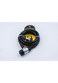 Resim Raptor 3.8x12x180cm Anahtarlı Halat Kilit / 200773 Siyah 