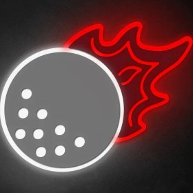 Resim Honey Concept Alevli Golf Topu Neon LED 