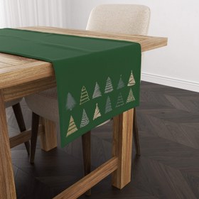 Resim Green Pine / Yılbaşı Temalı Runner Örtü 