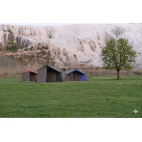 Resim OBA ÇADIR Oba Çadır - 2 Odalı + Mutfaklı Kamp Çadırı 4-6 Kişilik ( Kapı Sineklikli )Yeşil 