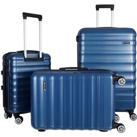 Resim Vegmann Delphin Mavi 3 Lü Valiz Seti Mavi 