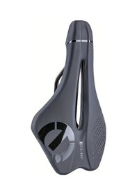 Resim Chuangyinshop Black Erkek Bisiklet Seleleri - Havalandırmalı Anti-kayma Şok Emici Pu Sandalye Dağ/yol Bisikletleri İçin Siyah 