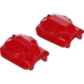 Resim Youtek Traxxas Trx-4 Aksesuarı - Çinko Alaşımlı Diferansiyel Kapağı Kırmızı/gümüş 