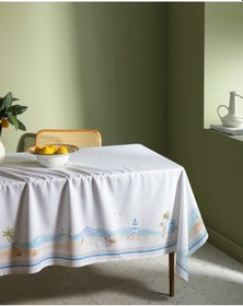 Resim Madame Coco Lazule Masa Örtüsü - Açık Mavi/bej - 150x200 Cm 8684427277843 Çok Renkli 
