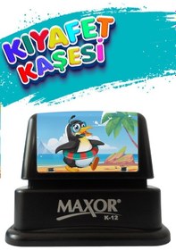 Resim Maxor Kaşe Kıyafet Kaşesi Penguen Temalı Öğrenci Kaşesi / Kıyafet Etiketi / Kumaş Kıyafet Kaşesi 