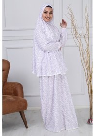 Resim Iki Parça Pratik Namaz Elbisesi Beyaz 