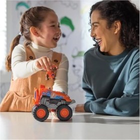 Resim SDT Group Paw Patrol Rescue Wheels - Zuma’nın Canavar Kamyon Arabası, Mermi Atışı ve Zuma Köpek Figürü, 3 Yaşından Büyük Çocuklar Için Oyuncak 