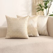 Resim 2 adet Geleneksel tarzda Geometrik desenli Polyester Fermuarlı Yastık Kılıfı, Sadece Elde Yıkama Talimatı ile Oturma Odası için 
